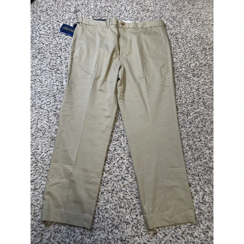 Polo‎ Ralph Lauren Wicking Stretch Pants Mens 38x30 Tan Golf Tailored Fit New